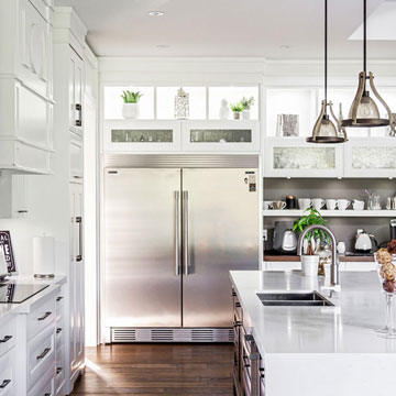 White Kitchen with Large Island